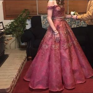 Ellie Wilde Off The Shoulder Prom Gown (EW119027)